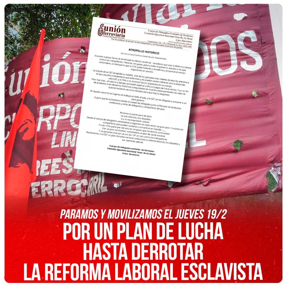 Atropello histórico / No hay un solo punto a favor de los trabajadores