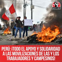 Perú: ¡Todo el apoyo y solidaridad a las movilizaciones de las y los trabajadores y campesinos!