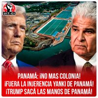 Panamá: ¡No mas colonia!¡Fuera la injerencia yanki de Panamá!¡Trump sacá las manos de Panamá!