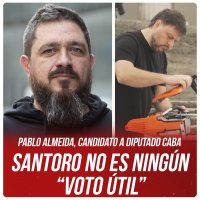 Pablo Almeida, candidato a diputado CABA: Santoro no es ningún “voto útil”
