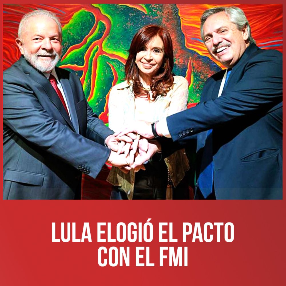 Lula elogió el pacto con el FMI