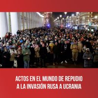 Actos en el mundo de repudio a la invasión rusa a Ucrania