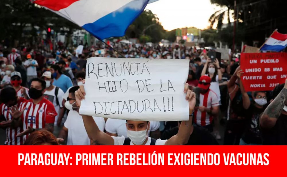 Paraguay: Primer rebelión exigiendo vacunas