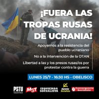 5 meses del comienzo de la invasión / ¡Fuera las tropas rusas de Ucrania!