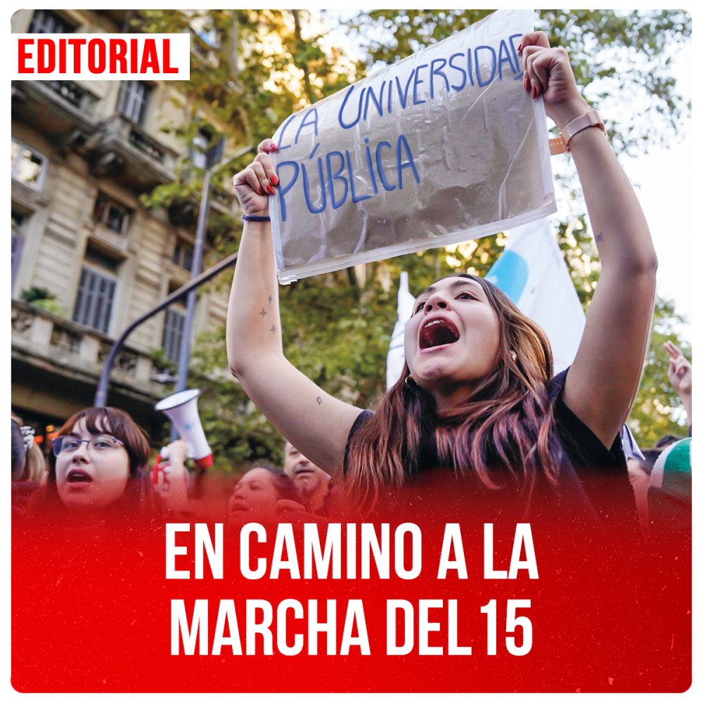 En camino a la marcha del 15