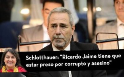 Schlotthauer: "Ricardo Jaime tiene que estar preso por corrupto y asesino"
