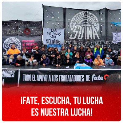 ¡FATE, escucha, tu lucha es nuestra lucha!