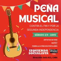 Peña musical contra el FMI y por la segunda independencia