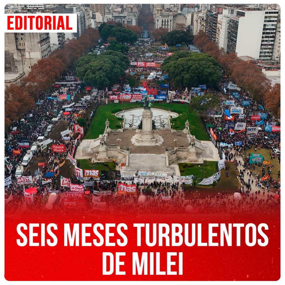 Seis meses turbulentos de Milei