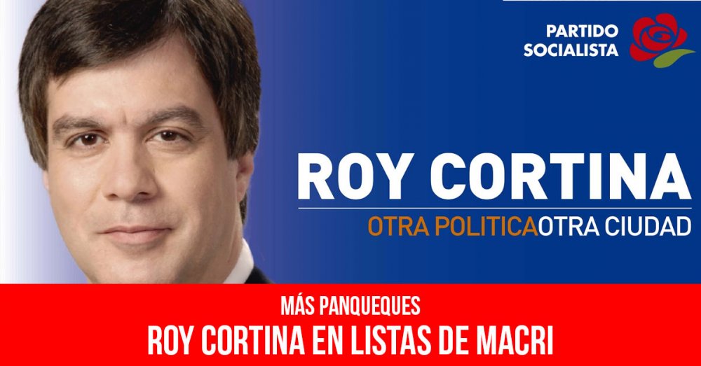 Más panqueques: Roy Cortina en listas de Macri
