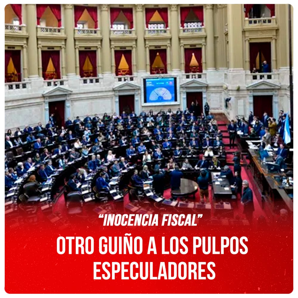 “Inocencia fiscal” / Otro guiño a los pulpos especuladores