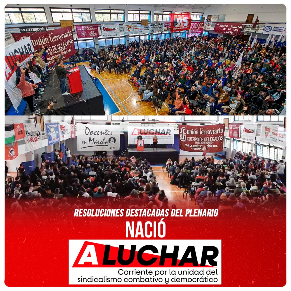 Resoluciones destacadas del plenario / Nació A LUCHAR