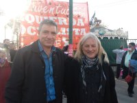 FIT Unidad - Sobrero y diputado Giordano en Vicente López