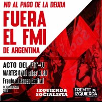Acto de repudio a la visita del FMI