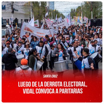 Santa Cruz / Luego de la derrota electoral, Vidal convoca a paritarias