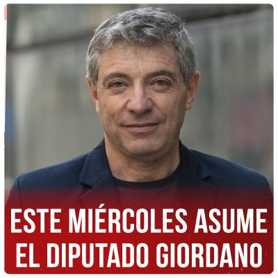 Este miércoles asume el diputado Giordano