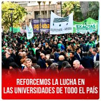 Reforcemos la lucha en las universidades de todo el país