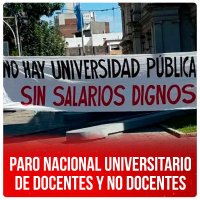 Paro nacional universitario de docentes y no docentes