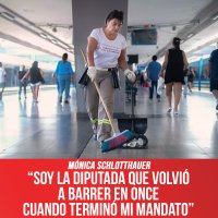 Mónica Schlotthauer, candidata a Diputada Nacional de Buenos Aires: “Soy la diputada que volvió a barrer en Once cuando terminó mi mandato”