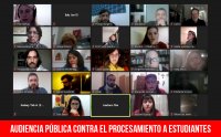 Audiencia pública contra el procesamiento a estudiantes