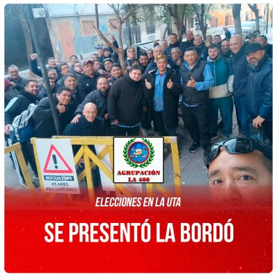 Elecciones en la UTA / Se presentó la Bordó