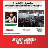 Diputada Calderón en Saladillo