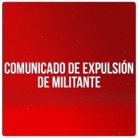 Comunicado de expulsión de militante