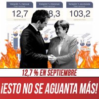 12,7 % en septiembre / ¡Esto no se aguanta más!