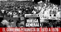 El gobierno peronista de 1973 a 1976