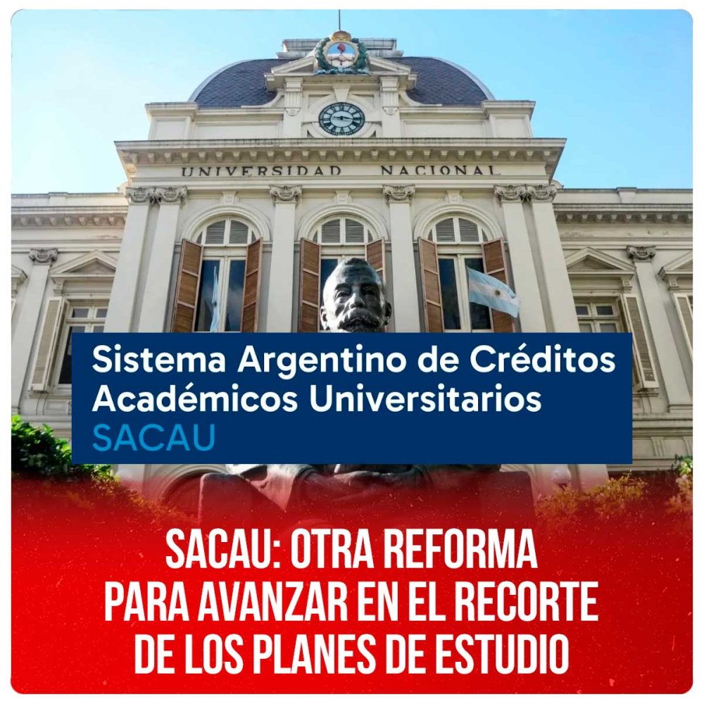 Sacau: otra reforma para avanzar en el recorte de los planes de estudio