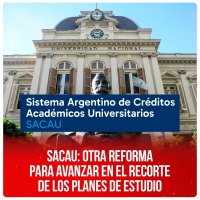 Sacau: otra reforma para avanzar en el recorte de los planes de estudio