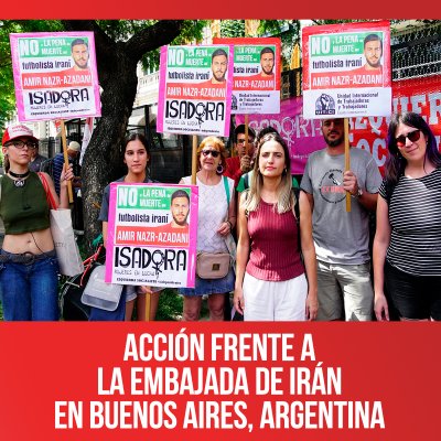 Acción frente a la Embajada de Irán en Buenos Aires, Argentina