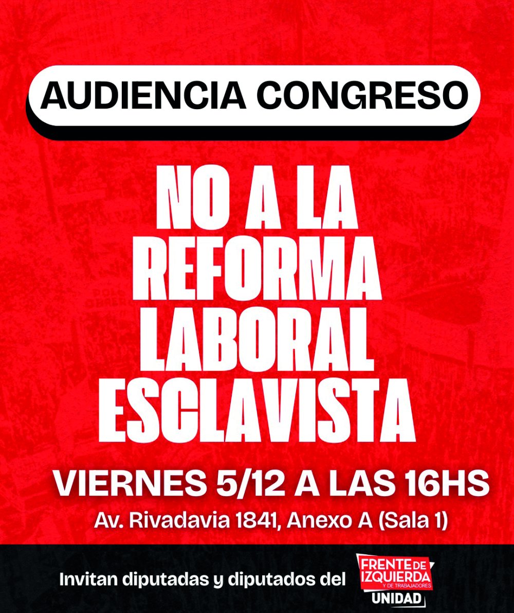 Audiencia en Congreso &quot;No a la reforma laboral esclavista&quot;