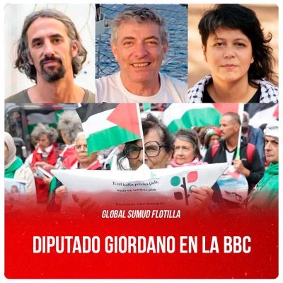 Global Sumud Flotilla / Diputado Giordano en la BBC