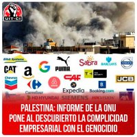 Palestina: informe de la ONU pone al descubierto la complicidad empresarial con el genocidio