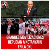 Grandes movilizaciones repudian a Netanyahu en la ONU
