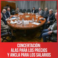 Concertación: alas para los precios y ancla para los salarios