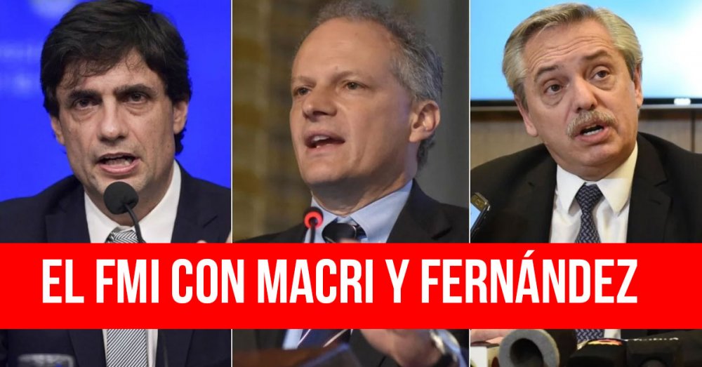 El FMI con Macri y Fernández