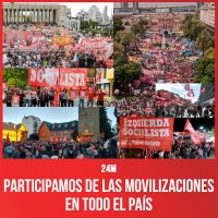 24M / Participamos de las movilizaciones en todo el país