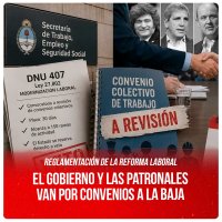 Reglamentación de la reforma laboral / El gobierno y las patronales van por convenios a la baja