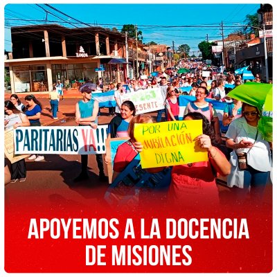 Apoyemos a la docencia de Misiones