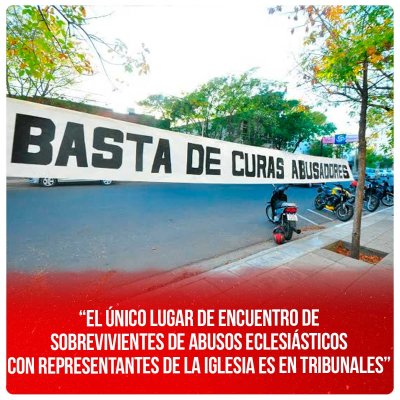 “El único lugar de encuentro de sobrevivientes de abusos eclesiásticos con representantes de la iglesia es en Tribunales”