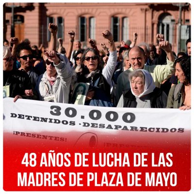 48 años de lucha de las Madres de Plaza de Mayo