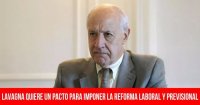 Lavagna quiere un pacto para imponer la reforma laboral y previsional