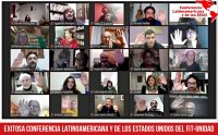 Exitosa conferencia latinoamericana y de los Estados Unidos del FIT-Unidad