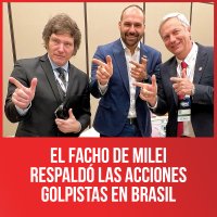 El facho de Milei respaldó las acciones golpistas en Brasil