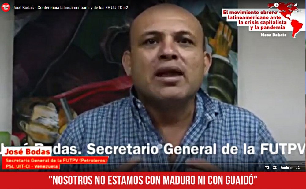 José Bodas: &quot;Nosotros no estamos con Maduro ni con Guaidó&quot;