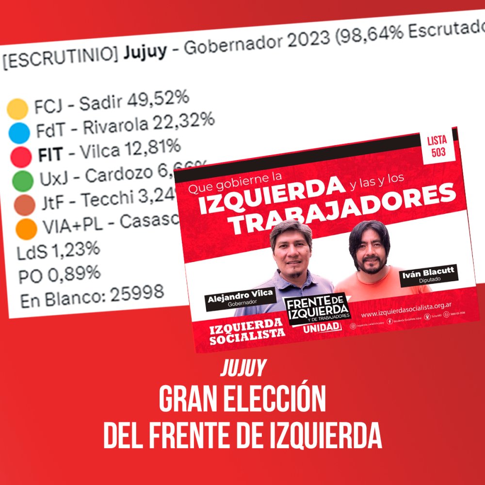 Jujuy / Gran elección del Frente de Izquierda