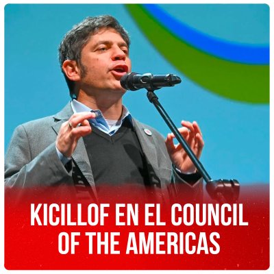 Kicillof en el Council of the Americas