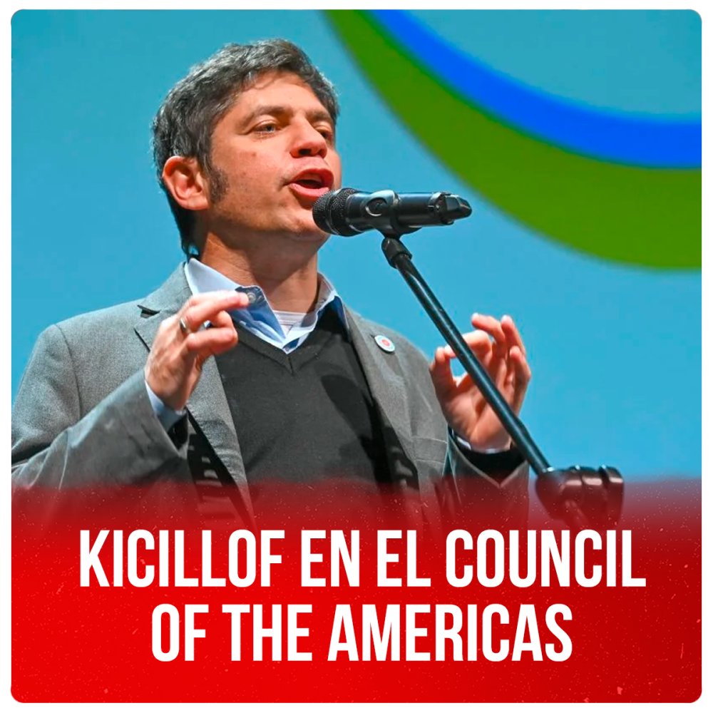 Kicillof en el Council of the Americas